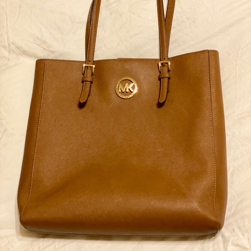 Michael Kors brown tote bag